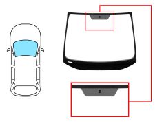 Parabrisas Opel Zafira a 1999-2005 delantero / reflectante / con base espejo