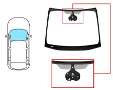 Parabrisas Opel Zafira c tourer 2016-2019 delantero / verde / con base espejo / con sensor / con soporte camara / molduras premontadas
