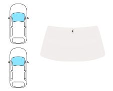 Parabrisas Peugeot 205 1984-1996 3/5 puertas / delantero / bronce / con base espejo
