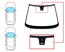 Parabrisas Peugeot 206+ 2008-2014 3/5 puertas / familiar / delantero / verde / con base espejo / con sensor
