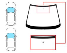 Parabrisas Peugeot 206+ 2008-2014 3/5 puertas / familiar / delantero / verde / con base espejo