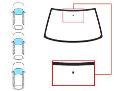 Parabrisas Peugeot 306 1999-2002 3/4/5 puertas / familiar / delantero / verde / con base espejo