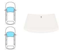 Parabrisas Peugeot 309 1986-1993 2/4 puertas / delantero / bronce / con base espejo