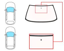 Parabrisas Peugeot 405 1987-1996 4 puertas / familiar / delantero / bronce / con base espejo
