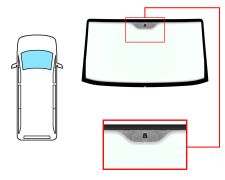 Parabrisas Peugeot Boxer 2002-2006 delantero / verde / con base espejo