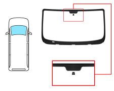 Parabrisas Peugeot Boxer 2014-> delantero / verde / con base espejo / molduras premontadas