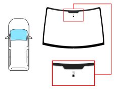 Parabrisas Peugeot Expert 1994-2003 delantero / incoloro / con base espejo