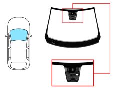 Parabrisas Renault Captur 2019-2024 delantero / verde / acustico / con base espejo / con sensor / molduras premontadas