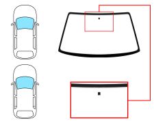 Parabrisas Renault Clio 1990-1996 3/5 puertas / delantero / incoloro / con base espejo