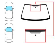 Parabrisas Renault Clio 1998-2001 3/5 puertas / delantero / verde / con base espejo