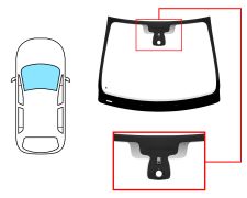 Parabrisas Renault Clio 2016-2019 5 puertas / familiar / delantero / verde / con base espejo / con sensor