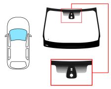 Parabrisas Renault Fluence 2013-2017 delantero / verde / con base espejo / con sensor