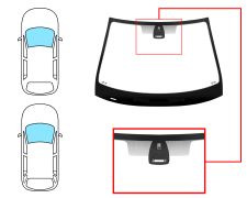 Parabrisas Renault Laguna 2005-2007 5 puertas / familiar / delantero / verde / con base espejo / con sensor