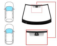 Parabrisas Renault Laguna 2005-2007 5 puertas / familiar / delantero / verde / con base espejo