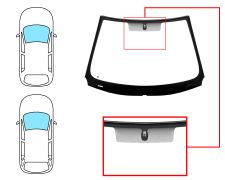 Parabrisas Renault Laguna 2007-2011 5 puertas / familiar / delantero / verde / con base espejo / molduras premontadas