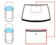 Parabrisas Renault Megane 1996-1999 4/5 puertas / familiar / delantero / verde / con base espejo / sin serigrafia
