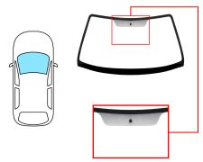 Parabrisas Renault Megane 1996-1999 coupe / cabrio / delantero / reflectante / con base espejo