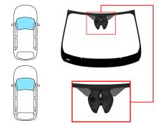 Parabrisas Renault Megane 2016-2020 5 puertas / familiar / delantero / verde / acustico / con base espejo / con soporte camara / molduras premontadas