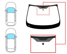Parabrisas Renault Megane 2020-2023 5 puertas / familiar / delantero / verde / acustico / con base espejo / molduras premontadas