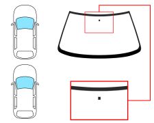 Parabrisas Renault R19 1992-1995 3/4/5 puertas / cabrio / delantero / incoloro / con base espejo