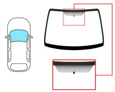 Parabrisas Renault Scenic 1996-1999 delantero / verde / con base espejo / con serigrafia