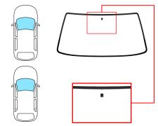 Parabrisas Renault Super 5 1984-1996 3/5 puertas / delantero / incoloro / con base espejo