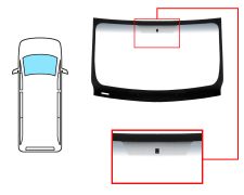 Parabrisas Renault Trafic 2007-2014 delantero / verde banda gris / con base espejo a 10 cm del borde