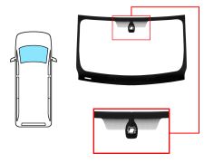 Parabrisas Renault Trafic 2007-2014 delantero / verde / con base espejo / con sensor