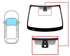 Parabrisas Renault Twingo 2007-2012 delantero / verde / con base espejo / con sensor