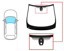 Parabrisas Renault Zoe 2019-2024 delantero / azul / con base espejo / con sensor