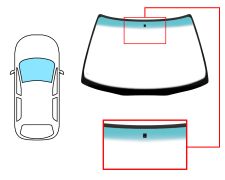 Parabrisas Rover 600 1993-2000 4 puertas / delantero / verde banda verde / con base espejo