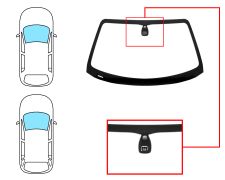 Parabrisas Rover 75 1999-2005 4 puertas / familiar / delantero / verde / con base espejo / con sensor