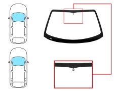Parabrisas Rover 75 1999-2005 4 puertas / familiar / delantero / verde / con base espejo