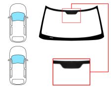 Parabrisas Saab 93 1998-2002 3/5 puertas / delantero / verde / molduras premontadas