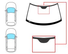 Parabrisas Saab 93 2007-2012 4 puertas / familiar / delantero / verde / molduras premontadas