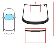 Parabrisas Seat Altea 2004-2009 delantero / verde / termico / con sensor / molduras premontadas