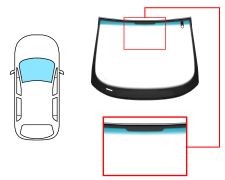 Parabrisas Seat Altea 2009-2015 delantero / verde banda azul / con sensor / molduras premontadas
