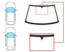 Parabrisas Seat Cordoba 1993-1997 2/4 puertas / delantero / incoloro / con base espejo / moldura premontada