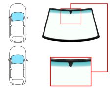 Parabrisas Seat Cordoba 1993-1997 2/4 puertas / delantero / verde banda verde / con base espejo / moldura premontada