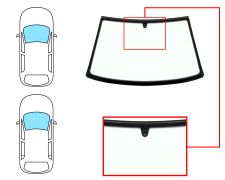 Parabrisas Seat Cordoba 1993-1997 2/4 puertas / delantero / verde / con base espejo / moldura premontada