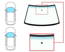 Parabrisas Seat Cordoba 1997-1999 2/4 puertas / delantero / verde banda verde / con base espejo / molduras premontadas