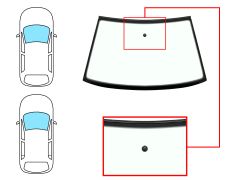 Parabrisas Seat Cordoba 1997-1999 2/4 puertas / delantero / verde / con base espejo / molduras premontadas