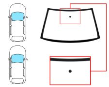 Parabrisas Seat Cordoba 1999-2002 2/4 puertas / delantero / verde / con base espejo / molduras premontadas