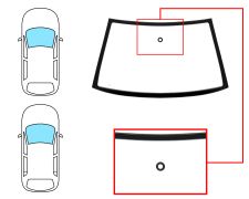 Parabrisas Seat Cordoba 1999-2002 2/4 puertas / delantero / verde / con sensor / molduras premontadas