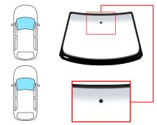 Parabrisas Seat Ibiza 2002-2006 3/5 puertas / delantero / verde banda gris / con base espejo / molduras premontadas