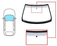 Parabrisas Seat Leon 1999-2005 delantero / verde banda gris / con base espejo / molduras premontadas