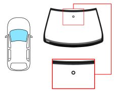 Parabrisas Seat Leon 1999-2005 delantero / verde / con sensor / molduras premontadas