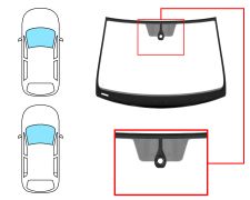 Parabrisas Seat Leon 2012-2017 3/5 puertas / familiar / delantero / verde / con sensor / molduras premontadas