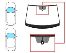 Parabrisas Seat Leon 2012-2017 3/5 puertas / familiar / version techo solar / delantero / verde / con sensor / molduras premontadas