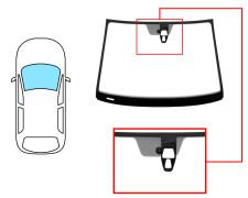 Parabrisas Seat Mii 2012-2020 3/5 puertas / delantero / verde / con base espejo / con soporte camara / molduras premontadas